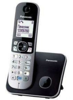 Р/Телефон Dect Panasonic KX-TG6811RUB черный АОН - купить недорого с доставкой в интернет-магазине
