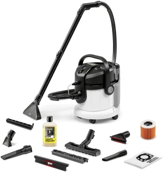 Пылесос моющий Karcher SE 4 Plus 1400Вт белый/черный - купить недорого с доставкой в интернет-магазине