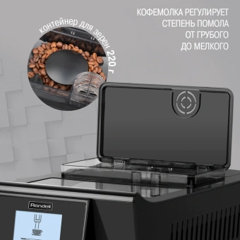 Кофемашина Rondell 1103-RE-01 1450Вт черный - купить недорого с доставкой в интернет-магазине