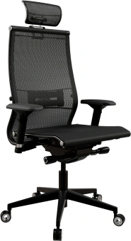 Кресло Метта Samurai Black Edition new черный сиденье черный сетка с подголов. крестов. металл хром - купить недорого с доставкой в интернет-магазине