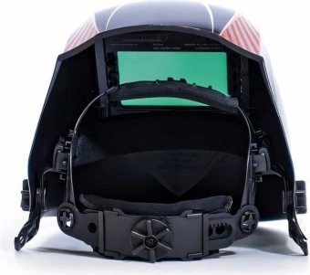 Маска сварщика Aurora 20266 филь.:хамел. кл.:1/1/1/1 см.экр.100x73мм черный/красный - купить недорого с доставкой в интернет-магазине