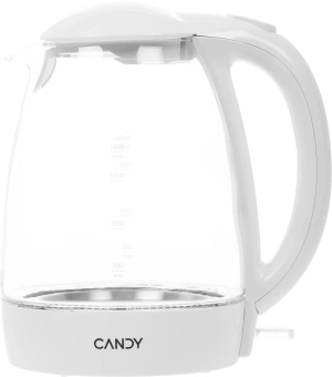 Чайник электрический Candy CK-300 1.8л. 2200Вт белый корпус: Металл/стекло/пластик - купить недорого с доставкой в интернет-магазине