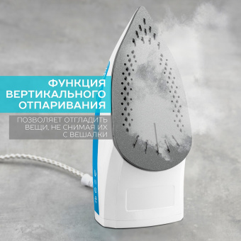 Утюг Scarlett SC-SI30P17 2200Вт синий/белый - купить недорого с доставкой в интернет-магазине