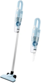 Пылесос ручной Kitfort КТ-586-2 600Вт голубой/белый - купить недорого с доставкой в интернет-магазине