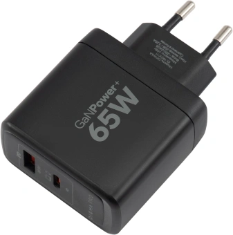 Сетевое зар./устр. Digma Pro DPW6A 65W 3.25A+3A (PD+QC) USB-C/USB-A универсальное черный (DPW6A5GX11BK) - купить недорого с доставкой в интернет-магазине