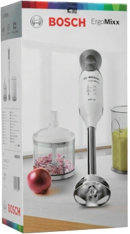 Блендер погружной Bosch MSM66120 600Вт белый/серебристый - купить недорого с доставкой в интернет-магазине