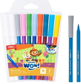 Фломастеры Deli EC167 Colorwow ПВХ с подвесом (8шт.) - купить недорого с доставкой в интернет-магазине