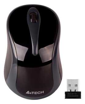 Мышь A4Tech G3-280A серый/черный оптическая 1200dpi беспров. USB 3but - купить недорого с доставкой в интернет-магазине