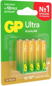 Батарея GP Ultra 24AUA21-2CRSBC8 AAA (8шт) блистер - купить недорого с доставкой в интернет-магазине