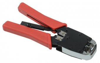 Инструмент обжимной ITK TM1-B11V для RJ-45/RJ-12/RJ-11 (упак:1шт) красный - купить недорого с доставкой в интернет-магазине
