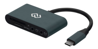 Устройство чтения карт памяти USB Type-C Digma CR-CA2512-G серый - купить недорого с доставкой в интернет-магазине