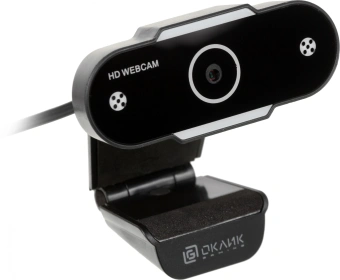 Камера Web Оклик OK-C012HD черный 1Mpix (1280x720) USB2.0 с микрофоном - купить недорого с доставкой в интернет-магазине
