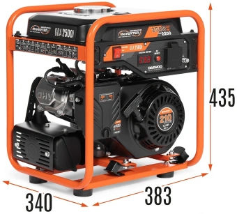 Генератор Daewoo GDA 2500i 2.5кВт - купить недорого с доставкой в интернет-магазине