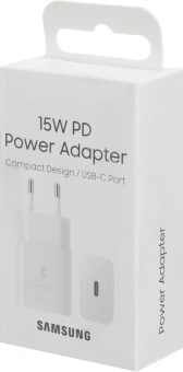 Сетевое зар./устр. Samsung EP-T1510N 15W 2A+1.67A (PD) USB Type-C Samsung белый (EP-T1510NWEGEU) - купить недорого с доставкой в интернет-магазине