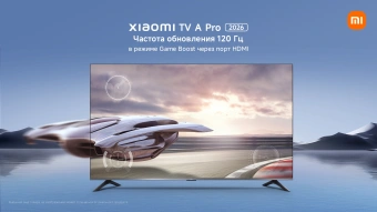 Телевизор QLED Xiaomi 55" TV A Pro 55 2026 черный/черный 4K Ultra HD 60Hz MEMC DVB-T2 DVB-C DVB-S2 USB WiFi Smart TV - купить недорого с доставкой в интернет-магазине