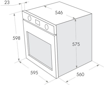 Духовой шкаф Газовый Maunfeld MGOG 673B черный - купить недорого с доставкой в интернет-магазине