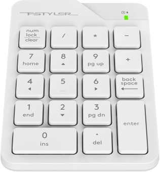Числовой блок A4Tech FGK21C белый USB беспроводная slim для ноутбука - купить недорого с доставкой в интернет-магазине