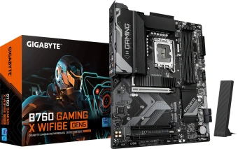 Материнская плата Gigabyte B760 G X WF6E GEN5 Soc-1700 Intel B760 4xDDR5 ATX AC`97 8ch(7.1) 2.5Gg RAID+HDMI+DP - купить недорого с доставкой в интернет-магазине