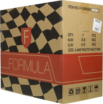 Корпус Formula F-33RGB черный без БП ATX 5x120mm 2x140mm 2xUSB2.0 1xUSB3.0 audio bott PSU - купить недорого с доставкой в интернет-магазине