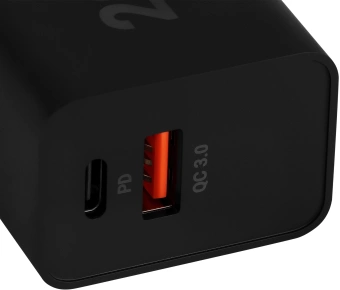 Сетевое зар./устр. Digma DGW2D 20W 3A+1A (PD+QC) USB-C/USB-A универсальное черный (DGW2D0F110BK) - купить недорого с доставкой в интернет-магазине