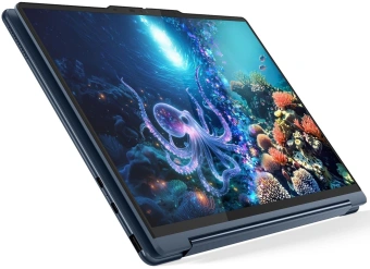 Ноутбук Lenovo Yoga 9 14ILL10 Core Ultra 7 256V 16Gb SSD1Tb Intel Arc 140V 14" OLED Touch 2.8K (2880x1800) Windows 11 Home blue WiFi BT Cam Bag (83LC0054RK) - купить недорого с доставкой в интернет-магазине
