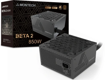 Блок питания Montech ATX 850W BETA 2 80+ bronze (20+4pin) APFC 120mm fan 6xSATA RTL - купить недорого с доставкой в интернет-магазине