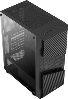 Корпус Aerocool Menace Saturn FRGB-G-BK-v1 черный без БП ATX 7x120mm 2x140mm 2xUSB3.0 audio bott PSU - купить недорого с доставкой в интернет-магазине