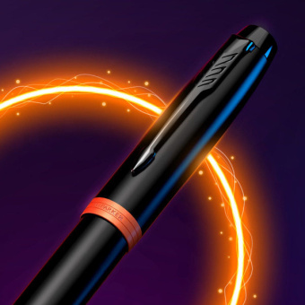 Ручка роллер Parker IM Vibrant Rings T315 (2172945) Flame Orange PVD F черн. черн. подар.кор. - купить недорого с доставкой в интернет-магазине