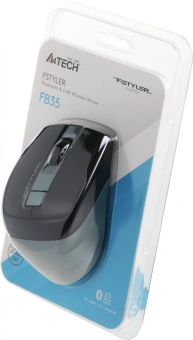 Мышь A4Tech Fstyler FB35 зеленый/черный оптическая 2000dpi беспров. BT/Radio USB для ноутбука 6but (FB35 MIDLIGHT GREEN) - купить недорого с доставкой в интернет-магазине