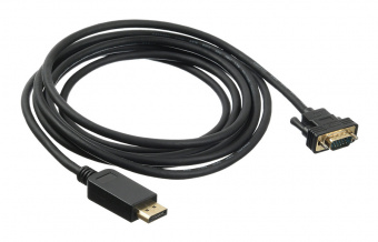 Кабель аудио-видео Buro 1.1v DisplayPort (m)/VGA (m) 3м. Позолоченные контакты черный (BHP DPP_VGA-3) - купить недорого с доставкой в интернет-магазине