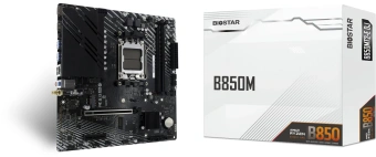 Материнская плата Biostar B850MT2-E DJ Socket AM5 AMD B850 2xDDR5 mATX AC`97 8ch(7.1) 2.5Gg RAID+HDMI+DP - купить недорого с доставкой в интернет-магазине