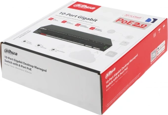 Коммутатор Dahua DH-CS4010-8GT-110 (L2) 10x100Мбит/с 8PoE 110W управляемый - купить недорого с доставкой в интернет-магазине