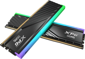 Память DDR5 2x16GB 6000MHz A-Data AX5U6000C3016G-DTLABRBK XPG Lancer RGB RTL PC5-48000 CL30 DIMM 288-pin 1.35В kit dual rank с радиатором Ret - купить недорого с доставкой в интернет-магазине
