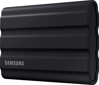 Накопитель SSD Samsung Original USB-C 4TB MU-PE4T0S/WW Shield T7 1.8" черный - купить недорого с доставкой в интернет-магазине