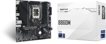 Материнская плата Biostar B860MT-E PRO Soc-1851 Intel B860 4xDDR5 mATX AC`97 8ch(7.1) 2.5Gg RAID+HDMI+DP - купить недорого с доставкой в интернет-магазине