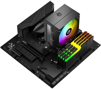 Устройство охлаждения(кулер) ID-Cooling SE-903-XT V2 ARGB Soc-AM5/AM4/1200/1700/1851 серебристый/черный 4-pin 14-29.1dB Al+Cu 150W 390gr Ret (SE-903-XT V2 ARGB) - купить недорого с доставкой в интернет-магазине