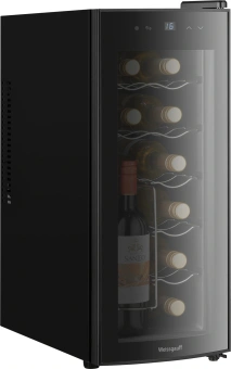 Винный шкаф Weissgauff WWC-12 Bottle 1-нокамерн. черный - купить недорого с доставкой в интернет-магазине