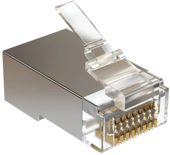 Коннектор Sysmatrix PLUG 8P8C5ES.UWRJ45 кат.5E STP прозрачный (упак.:100шт) - купить недорого с доставкой в интернет-магазине