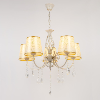 Люстра Hiper Samanta H056-5 подвес. белый/золотистый - купить недорого с доставкой в интернет-магазине