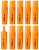 Набор текстовыделителей Deli Accent ES621ORANG-P Delight скошенный пиш. наконечник 1-5мм оранжевый (10шт.)