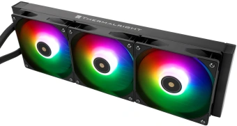 Система водяного охлаждения Thermalright Core Vision 360 ARGB Soc-AM5/AM4/1200/1700/1851 черный 4-pin 27.7dB Al LCD Ret (C-VISION-360-BL-ARGB) - купить недорого с доставкой в интернет-магазине