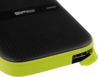 Жесткий диск Silicon Power USB3.0 4TB SP040TBPHDA60S3K A60 Armor 2.5" черный/зеленый - купить недорого с доставкой в интернет-магазине