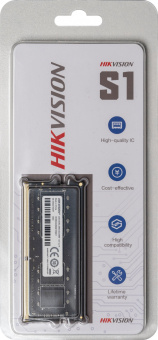 Память DDR4 4Gb 2666MHz Hikvision HKED4042BBA1D0ZA1/4G RTL PC4-21300 CL19 SO-DIMM 1.2В - купить недорого с доставкой в интернет-магазине