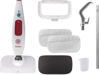 Швабра паровая Endever Odyssey Q-606 1700Вт белый/красный - купить недорого с доставкой в интернет-магазине