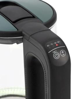 Чайник электрический Hyundai HYK-S4805 1.7л. 2200Вт темно-зеленый корпус: стекло/пластик - купить недорого с доставкой в интернет-магазине