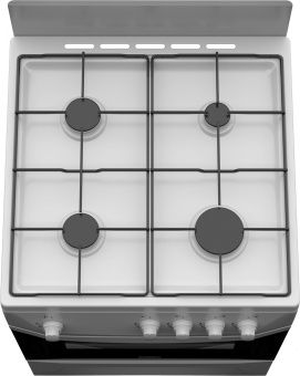 Плита Газовая Darina C 1001 W белый/черный (без крышки) реш.сталь - купить недорого с доставкой в интернет-магазине