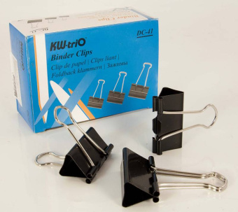 Зажимы Kw-Trio DC-41 сталь 41мм черный (упак.:12шт) картонная коробка - купить недорого с доставкой в интернет-магазине