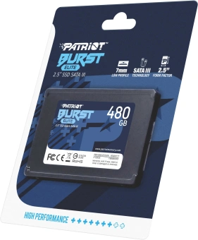 Накопитель SSD Patriot SATA-III 480GB PBE480GS25SSDR Burst Elite 2.5" - купить недорого с доставкой в интернет-магазине