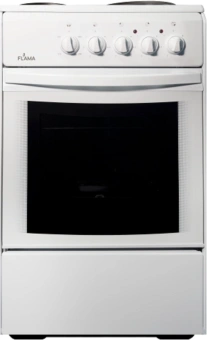 Плита Электрическая Flama AE 1406 W белый эмаль - купить недорого с доставкой в интернет-магазине
