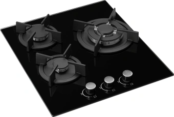 Газовая варочная поверхность Weissgauff HGG 451 BGh Nano черный - купить недорого с доставкой в интернет-магазине